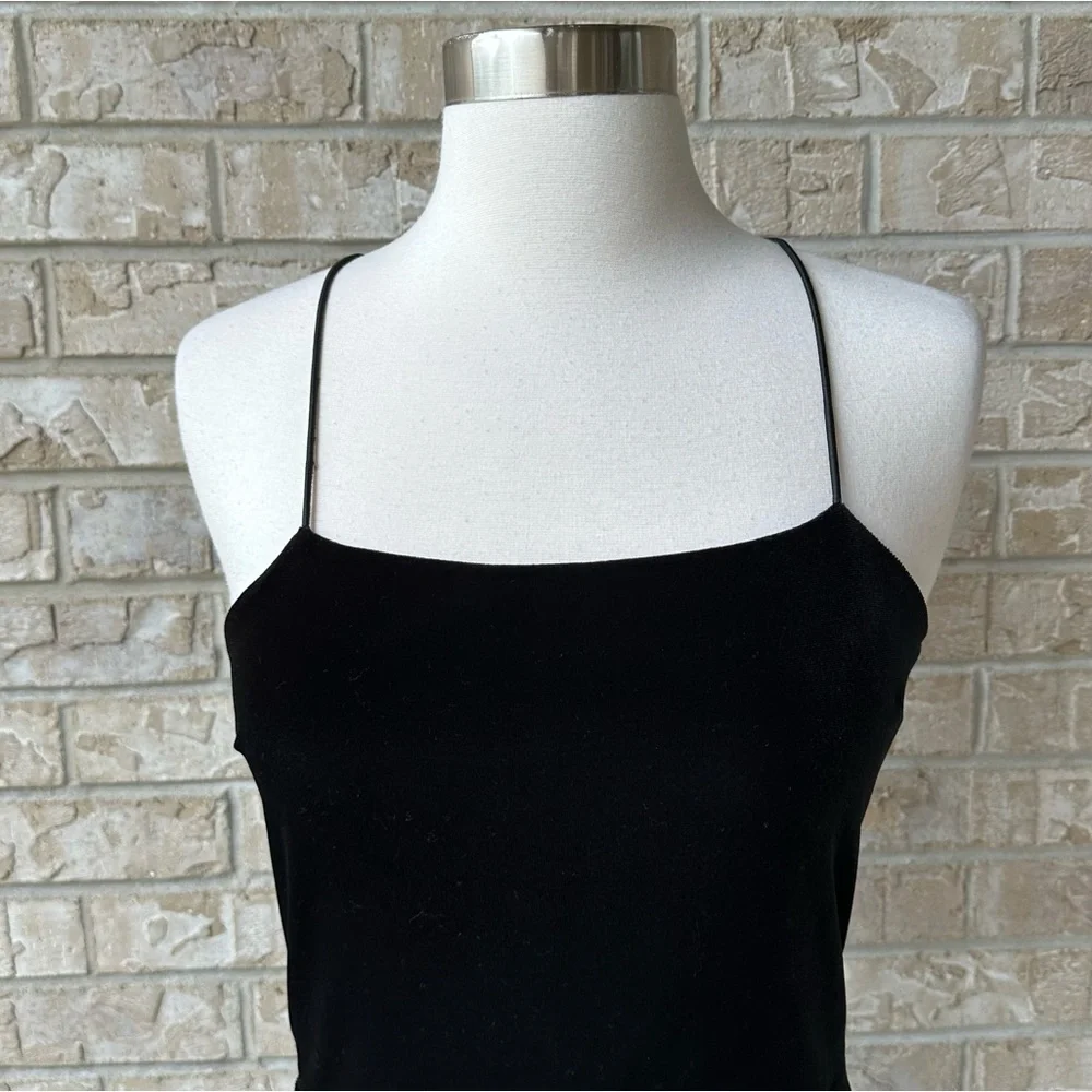 Aqua Long Velvet Dress Size M 🌸 - Picture 4 of 8